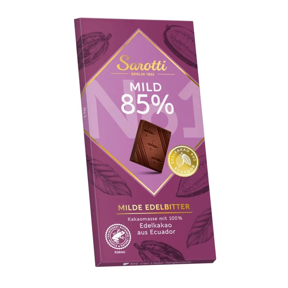 Sarotti Barra Chocolate Mild 85% 100 Grs