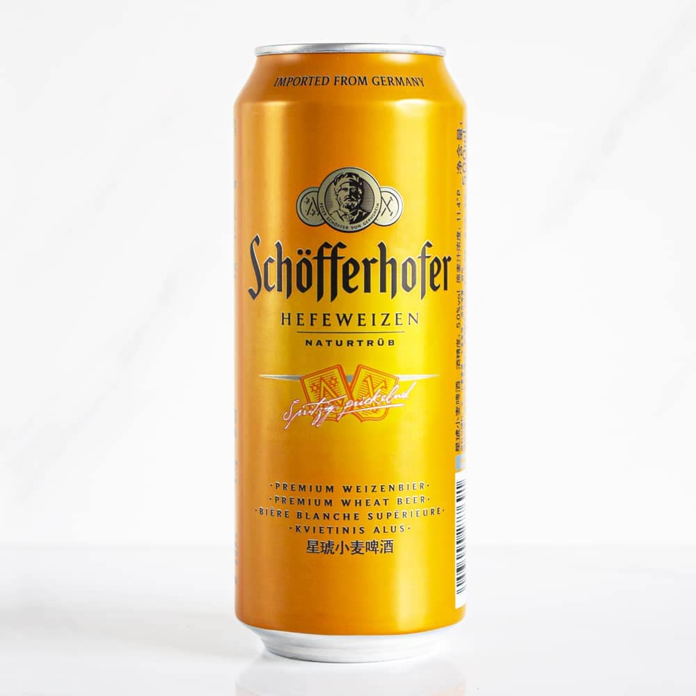 Cerveza Schofferhofer Trigo lata 500cc pack 24 unidades