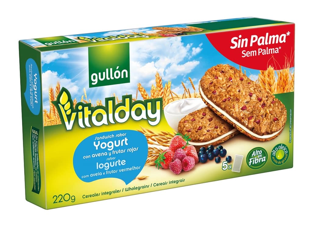 Gullon Vitalday Sandwich Avena Yougurt 220 Grs