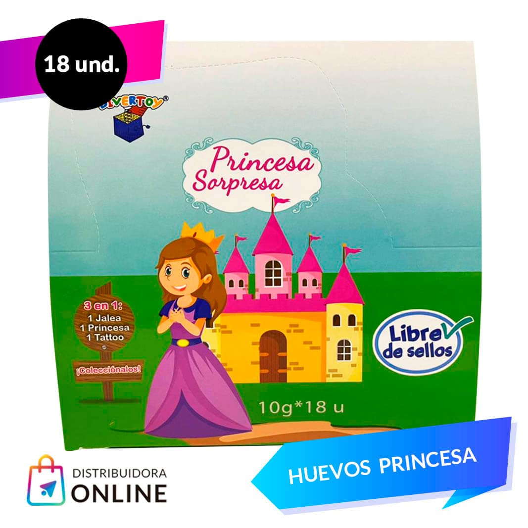 Huevos Sorpresa Princesa 18 unid - Imagen 2