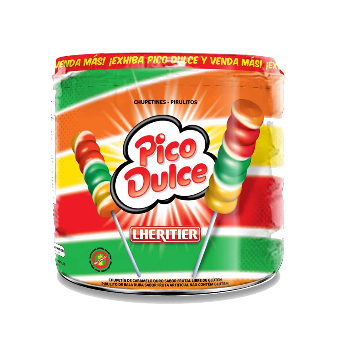 Chupetines Pico Dulce Multicolor 48 unid