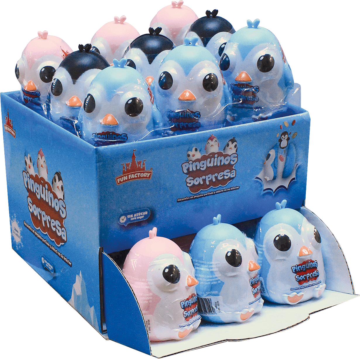 Fun Factory Sorpresa Pinguinos 24 Unid sin azucar