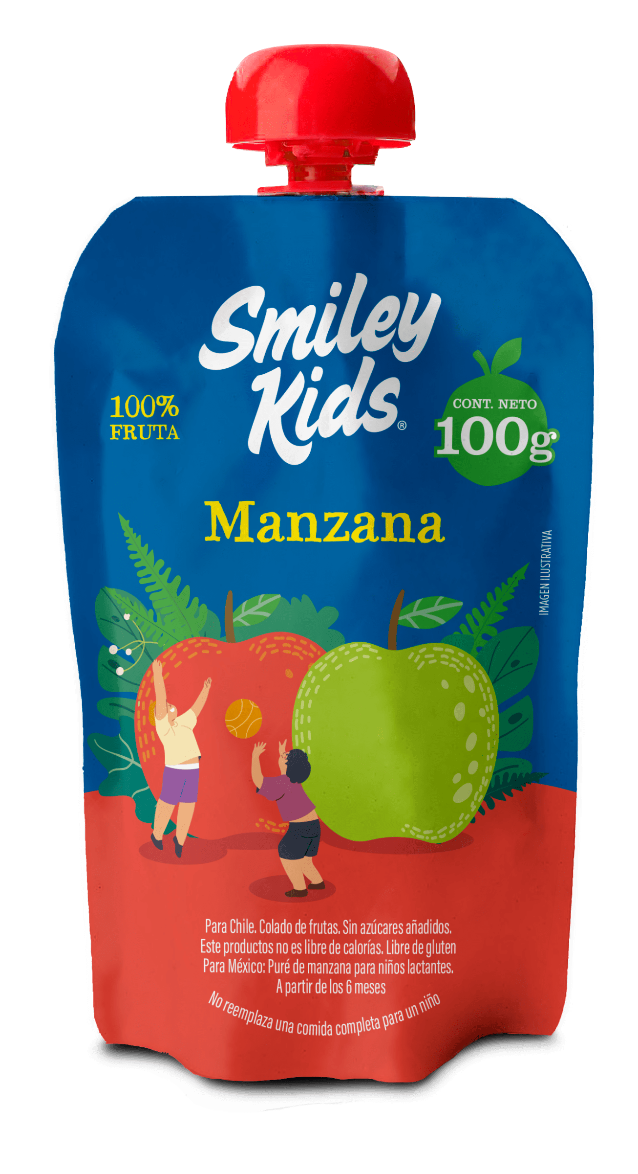 Smiley Kids Compota Manzana 100 Grs