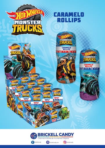 Caramelo Rollips Moster Trucks 15 unid