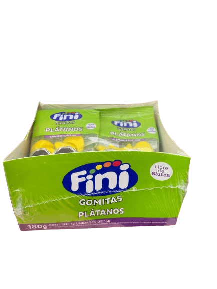 Fini Gomita Plátanos 15 Grs 12 Unid