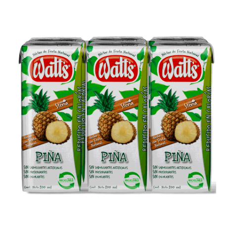 Jugo Watts Piña 200cc 6unid