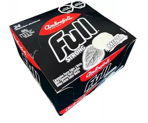 Caramelos Full Stronge Ambrosoli 27 Grs 24 Unid