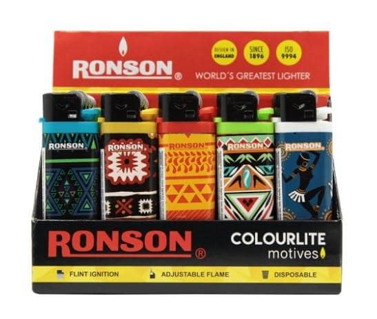 Encendedor Ronson Motives 20 Unid