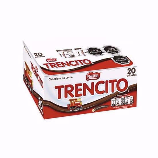 Trencito Chocolate De Leche 14Grs 20 Unid