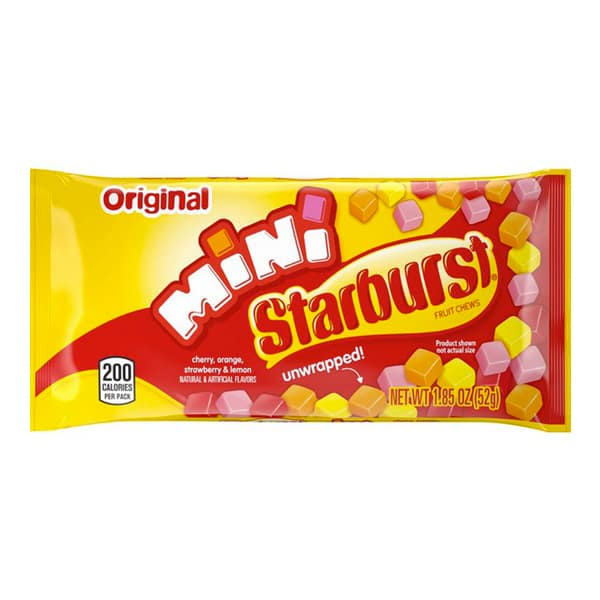 Caramelos Starburst Mini Original 52Grs 6 Unid