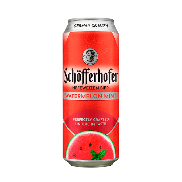 Cerveza Schofferhofer Watermelon Mint lata 500cc pack 24 unidades