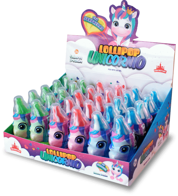 Fun Factory Lollipop Unicornio Sin Azucar 30 unid