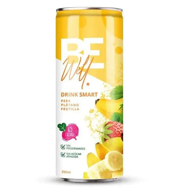 Be Well Citrus Lata (Pera-Platano-Frutilla) 250 ml 6 Unid