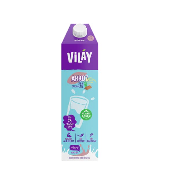 Leche de Arroz Sabor Chocolate Vilay 1 litro