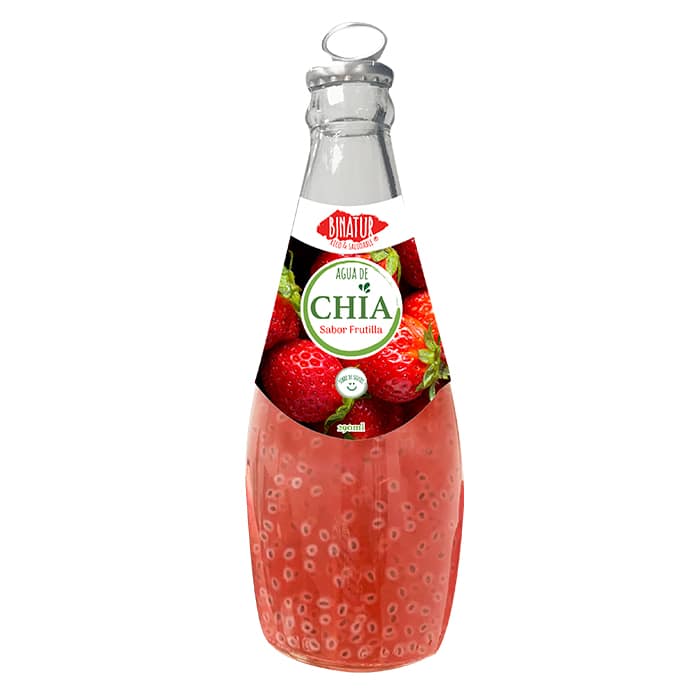 Binatur agua de Chia Frutilla 290 Ml