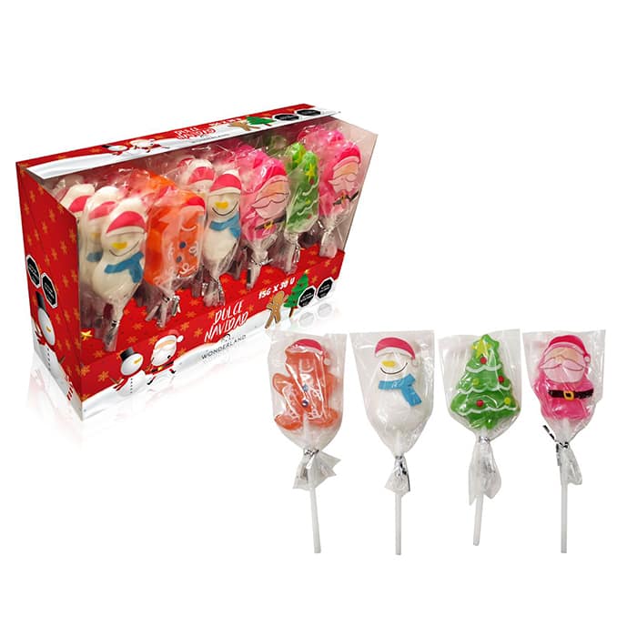 Merry Christmas Piruetas 15 Grs 30 Unid