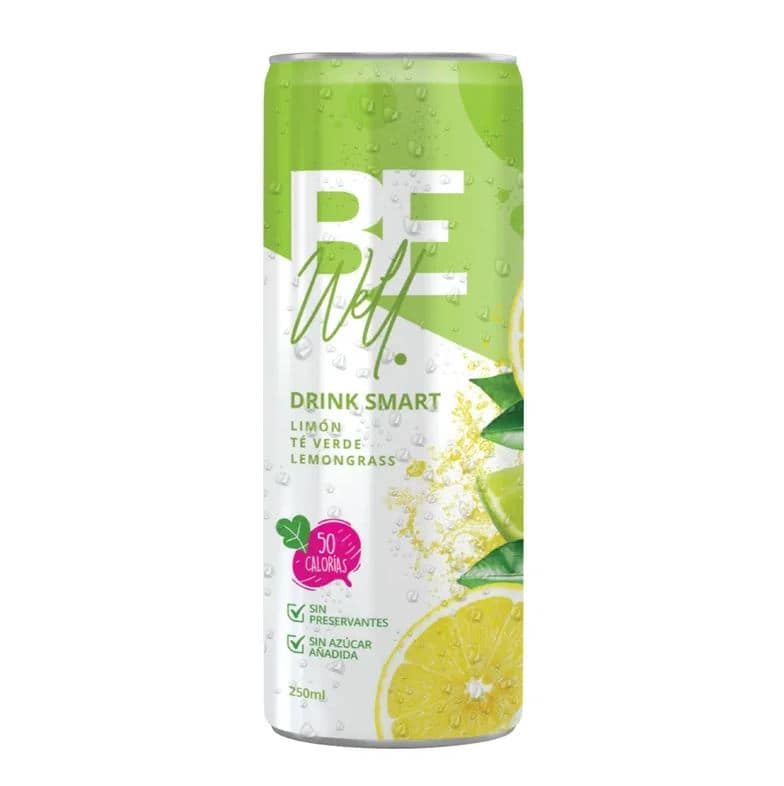 Be Well Citrus Lata (Limon-Te-Lemograss) 250 ml 6 Unid