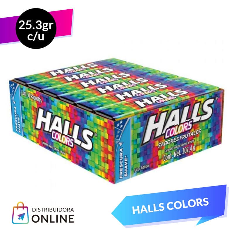 Halls Colors  25 Grs 12 Unid