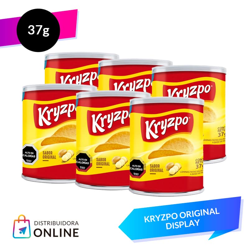 Kryzpo papas sabor Original 37 grs 6 Unid