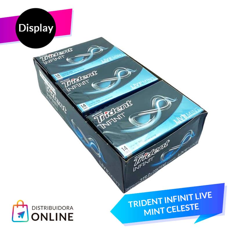 Trident Infinit Live Mint (Celeste) 12 Unid