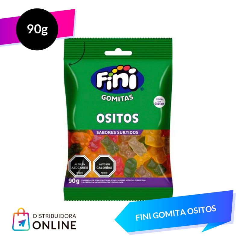 Fini Gomita Ositos 90 Grs 12 Unid