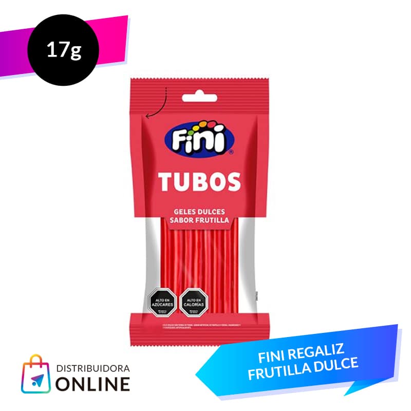 Fini Regaliz Frutilla Dulce 17 Grs 12 Unid