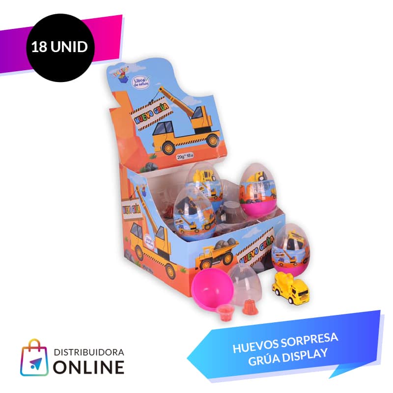 Huevos Sorpresa Grúa Display 18 unid