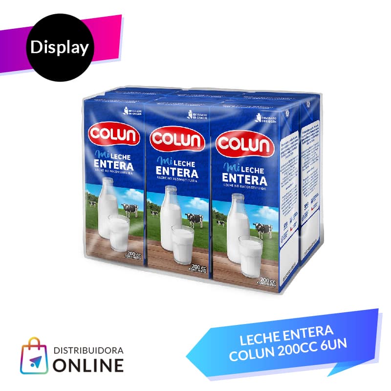 Leche Entera Colun 200cc 6unid