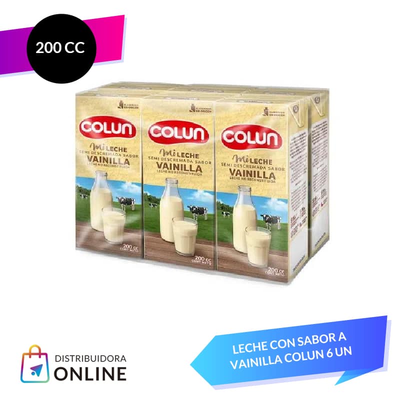 Leche Vainilla Colun 200cc 6unid