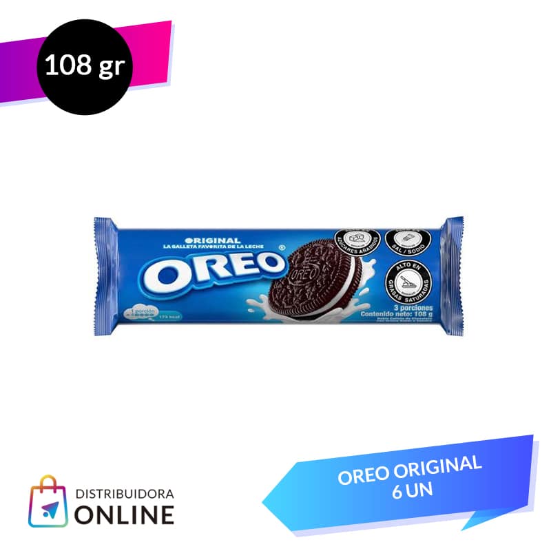 Oreo Rollo Original 108 Grs 6 Unid