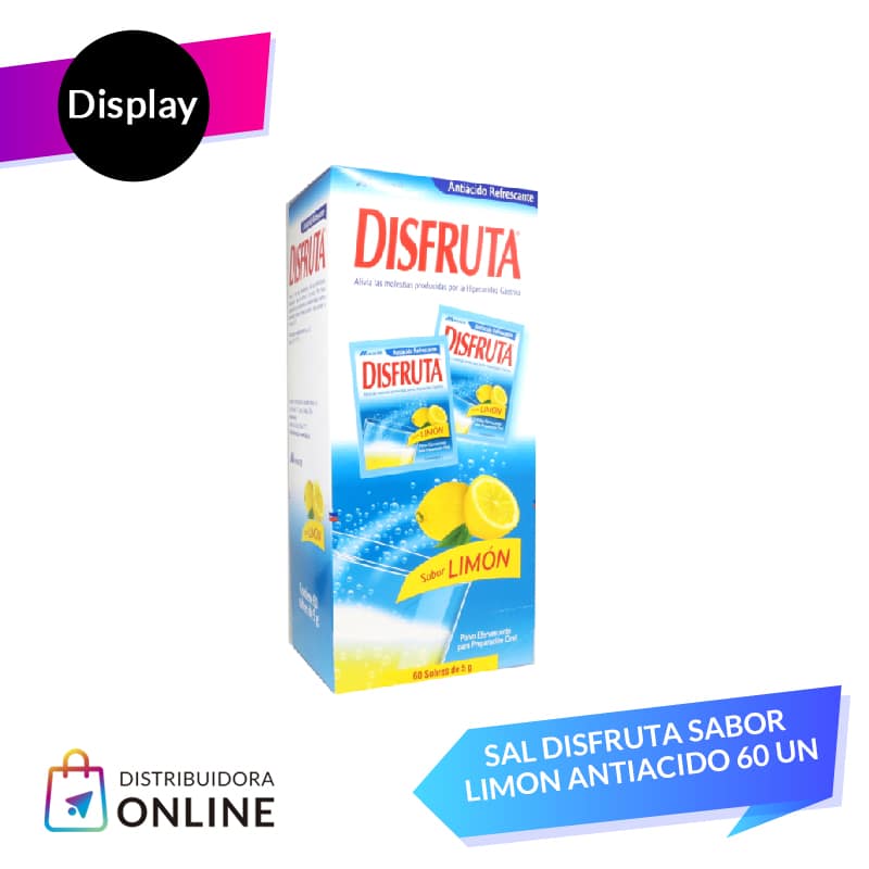 Sal Disfruta Sabor limon Antiacido 60 Unid