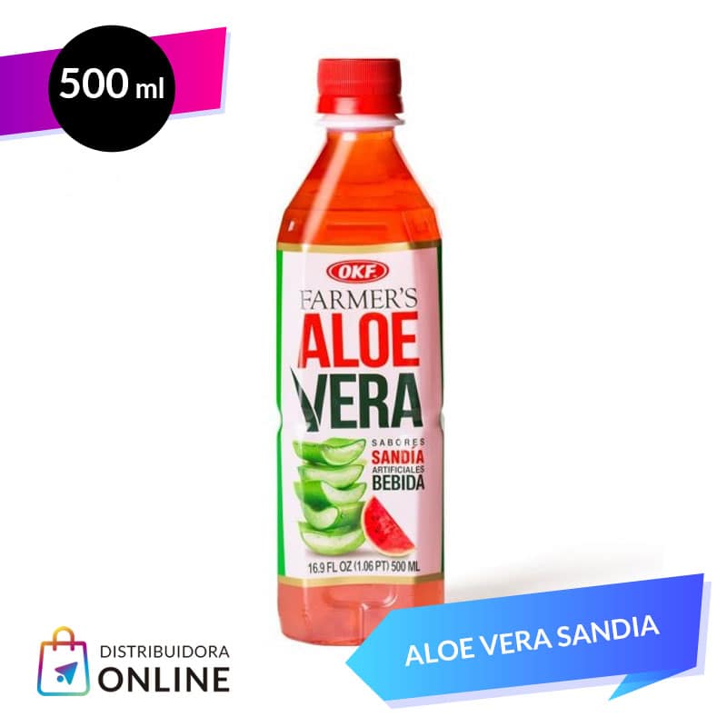 Aloe Vera Sandia 500ml 5 Unid