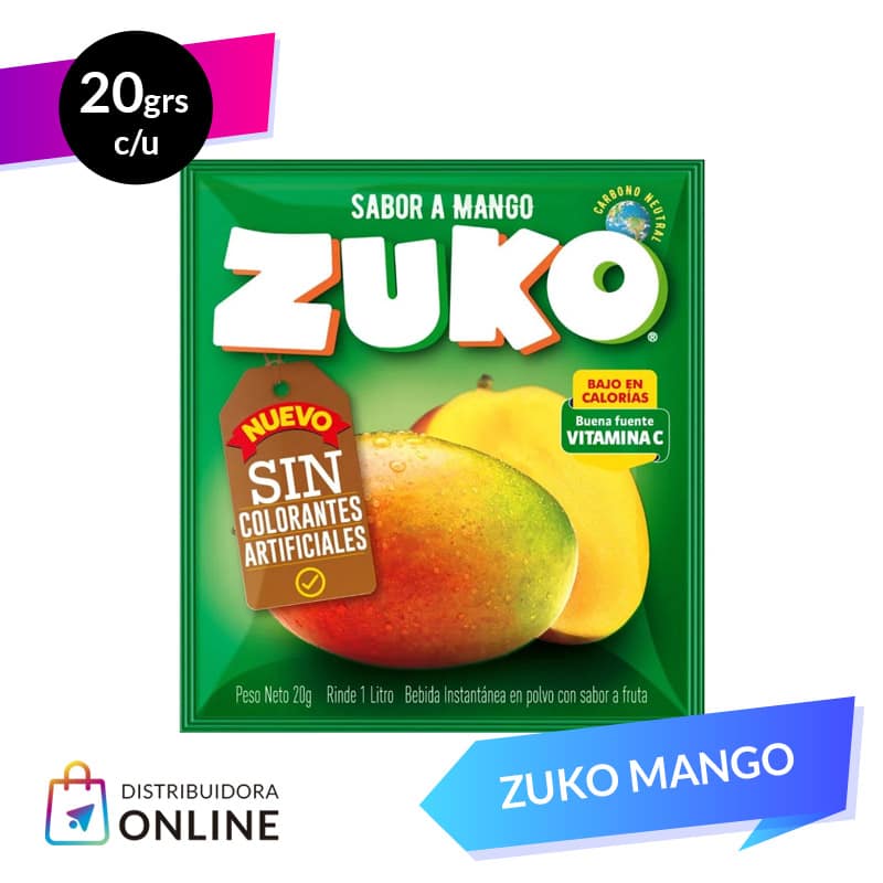 Jugo en Sobre Zuko Mango 10unid