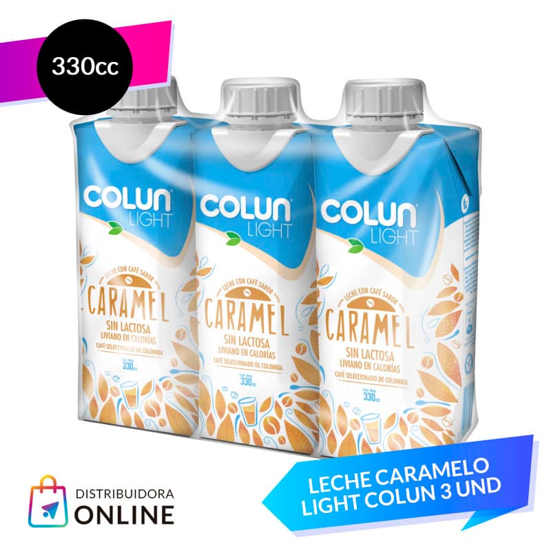 Leche Caramelo Light Colun 330cc 3unid
