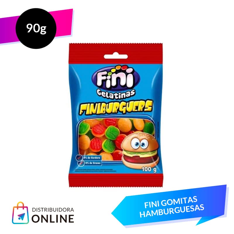 Fini Gomitas Hamburguesas 90 Grs 12 Unid