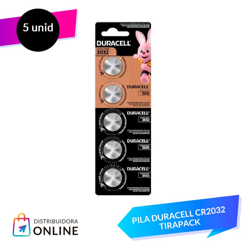 Pila Duracell CR2032 Tirapack 5 unid