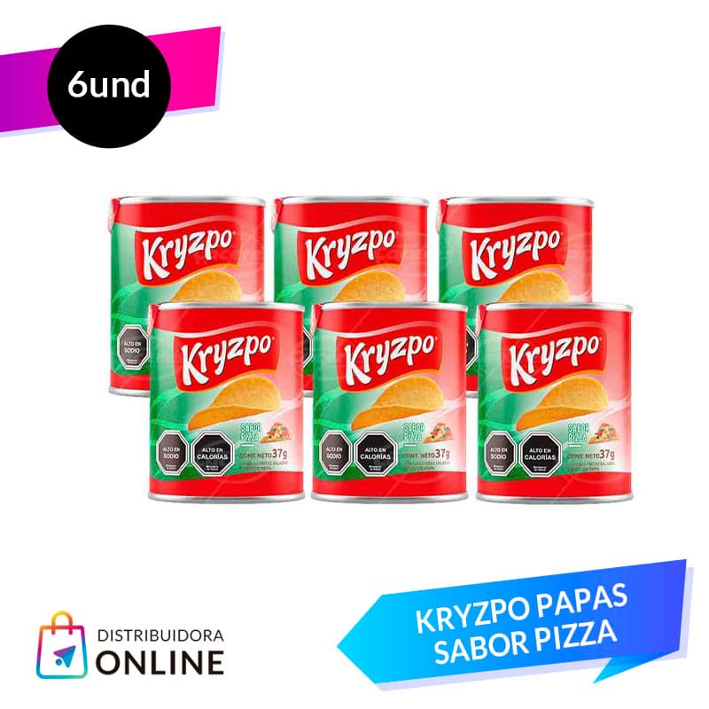 Kryzpo papas sabor Pizza 37 grs 6 Unid