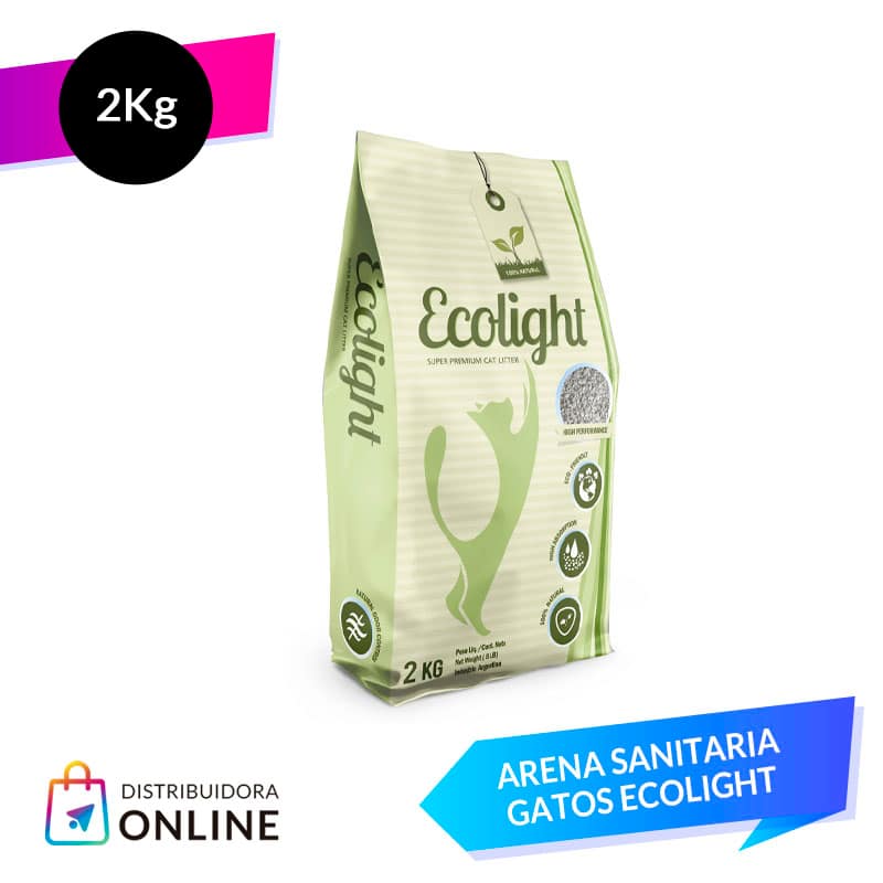 Arena Sanitaria para Gatos Ecolight 2 Kgrs