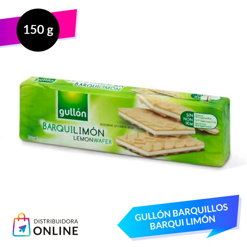 Gullón Barquillos Barqui Limón 150 Grs