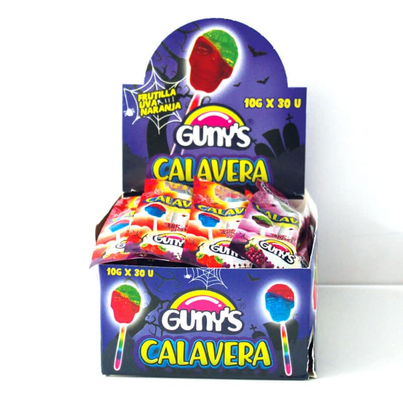 Gunys Calavera Lolipop 10grs 30 Unid