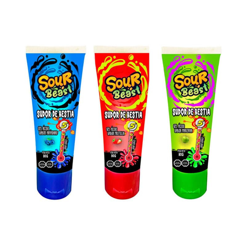 Sour Beast Sudor de Bestia 80 Grs 9 Unid - Imagen 2