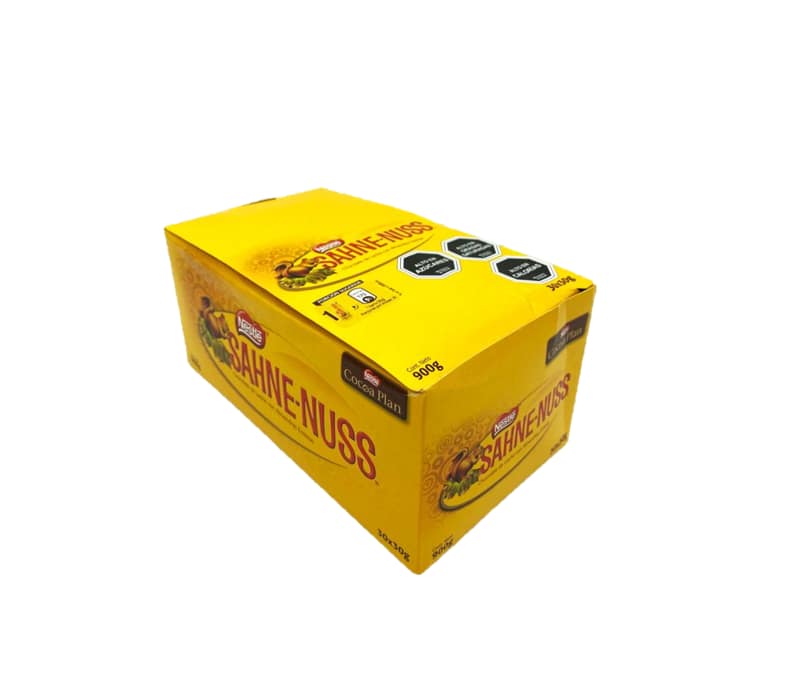 Sahne Nuss Chocolate con almendras 30 Grs 30 Unid