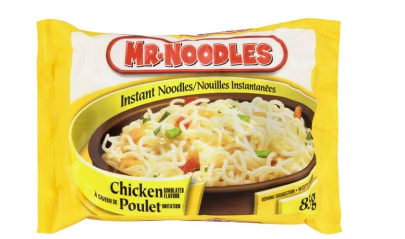 Mr Noodles Pasta Instantanea (SOBRE) sabor Pollo 85 grs 6 Unid