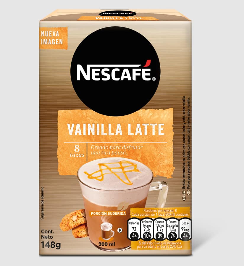 Nescafe Vainilla Latte 148 Grs 8 unid