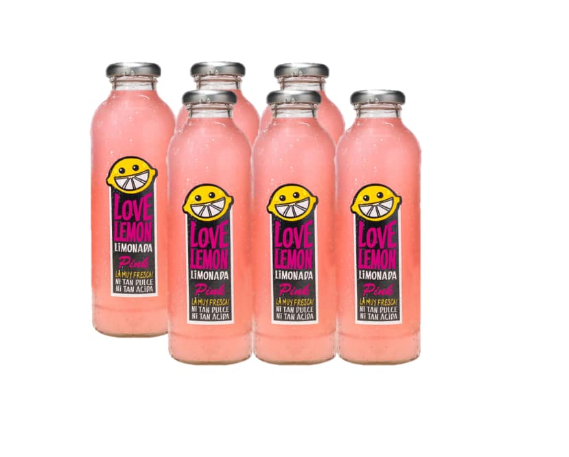 Love Lemon Pink 475ml 6 Unid