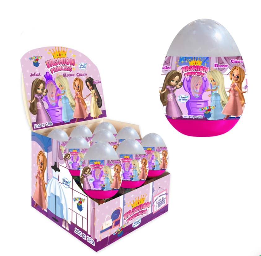Huevos Sorpresa Princesa Fashion 18 unid