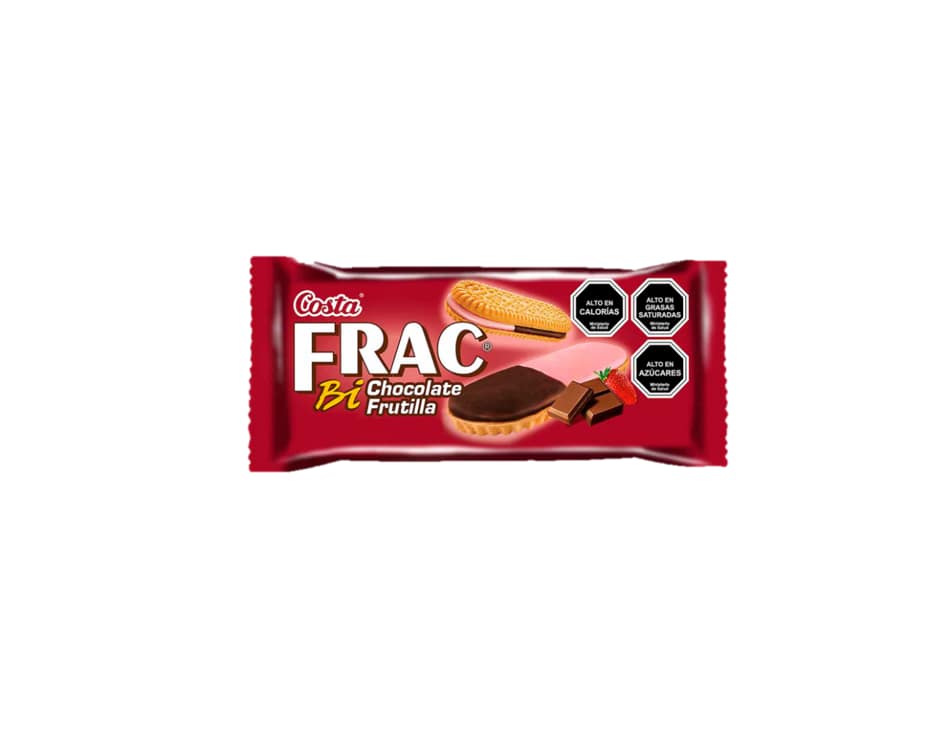 Frac Galleta Bi Frutilla Chocolate Costa 110grs